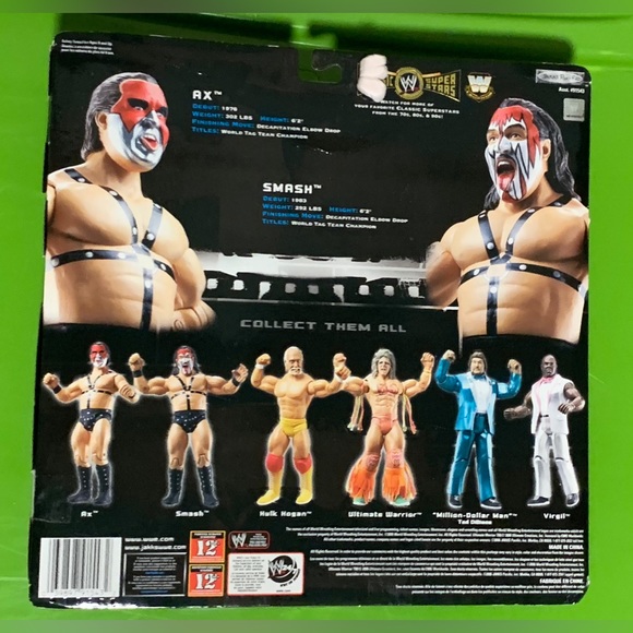 AUTOGRAPHED Limited Edition WWE Jakks CLASSIC SUPERSTARS DEMOLITION AX & SMASH - Picture 5 of 5